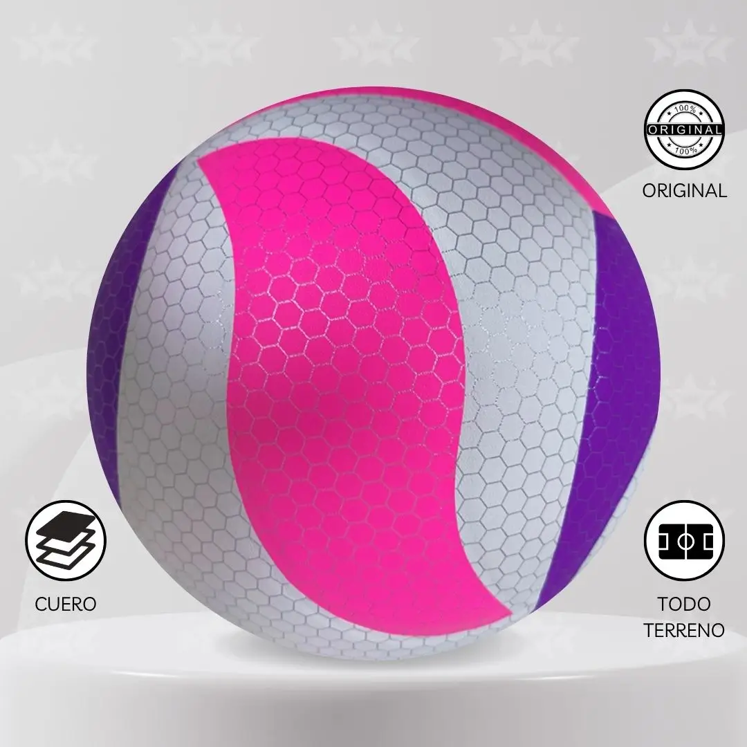 PELOTA DE VOLEY ONEBALL CUERO PU - DISEÑO PANAL VB5060 / VB5090 - Imagen 7