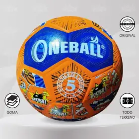 Pelota FĂștbol Oneball Goma #5 Diseño Mix