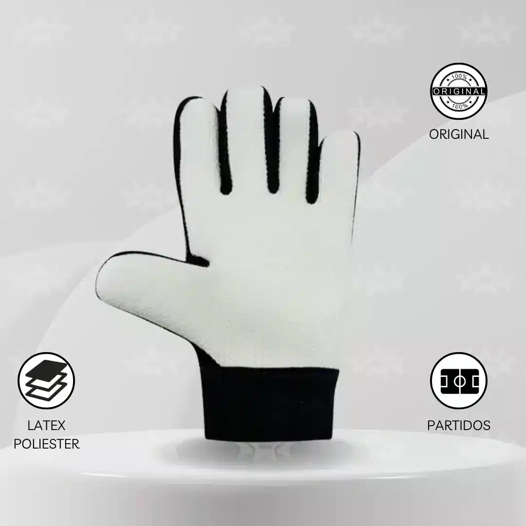 Guantes De Arquero Walon - Diseño Luka Kids Negro - Imagen 3