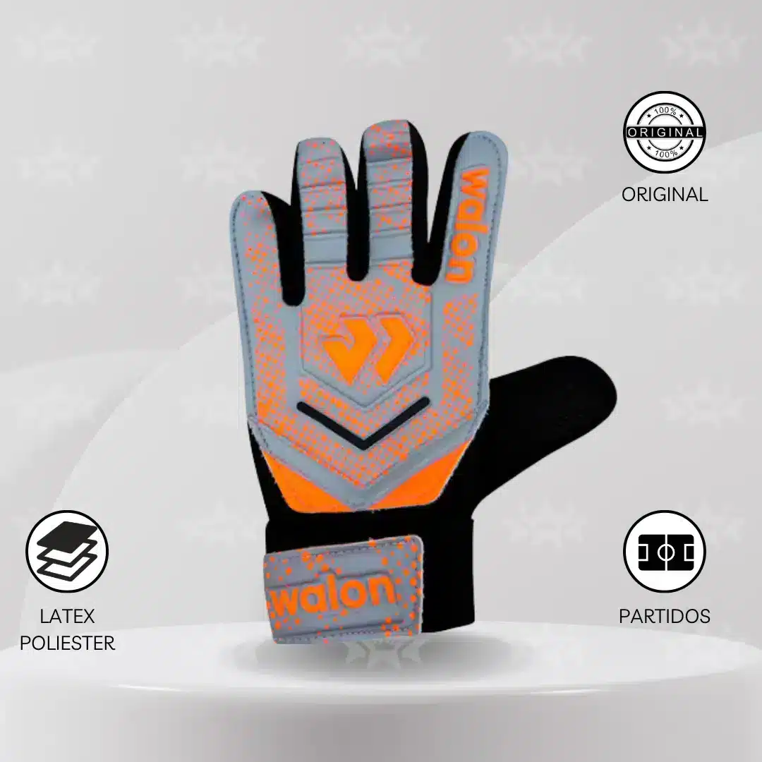 Guantes De Arquero Walon - Diseño Luka Kids Plata - Imagen 2