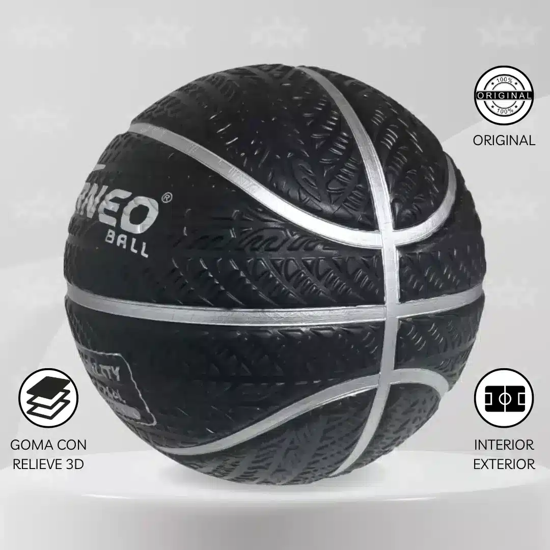 Pelota De Básquet Torneo Black 3d #7 - Imagen 2