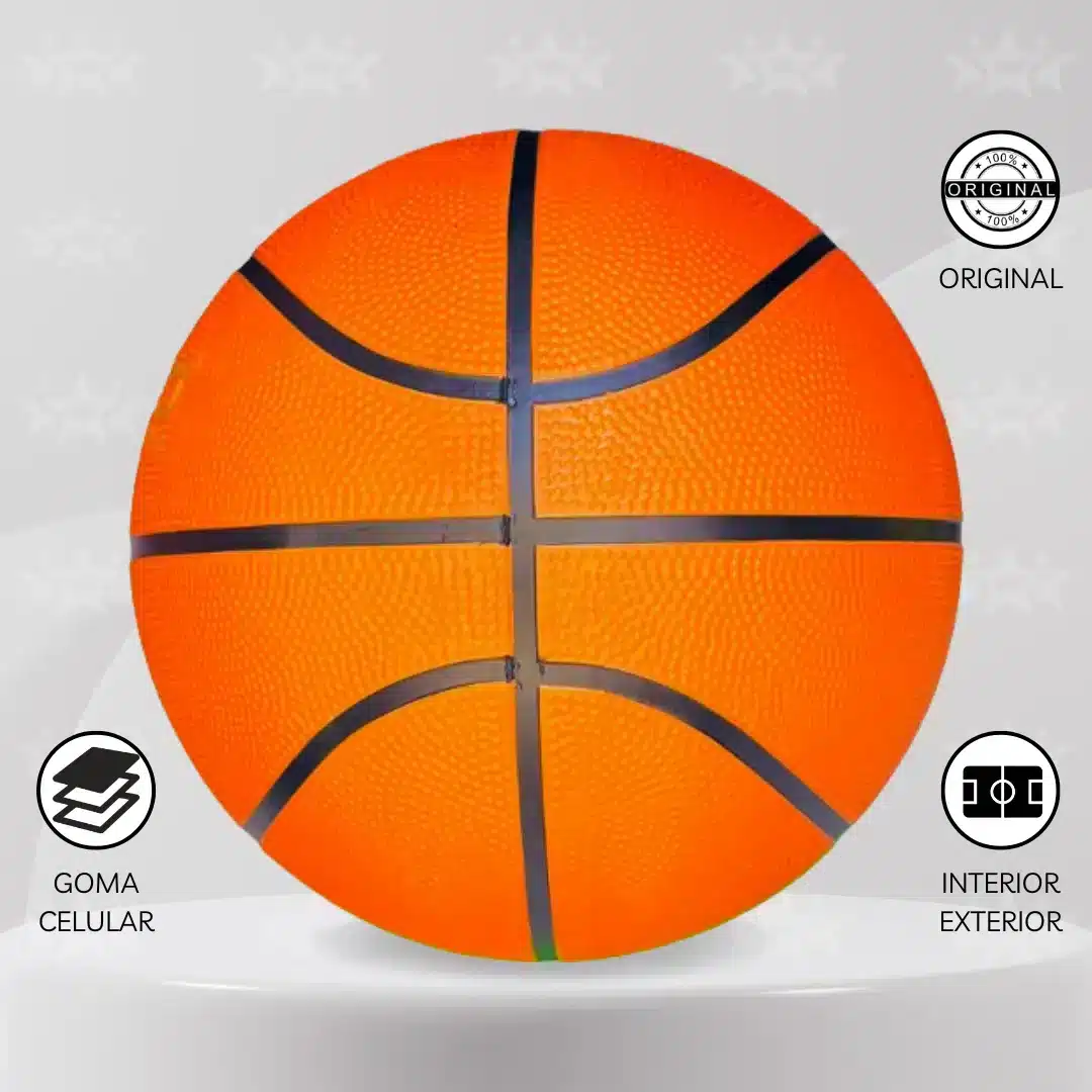 Pelota De Básquet Torneo Goma Celular Talla #5 Y #7 - Imagen 2