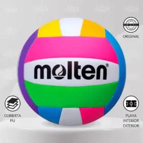 Pelota De Vóley Playa Molten Ms500-Neón