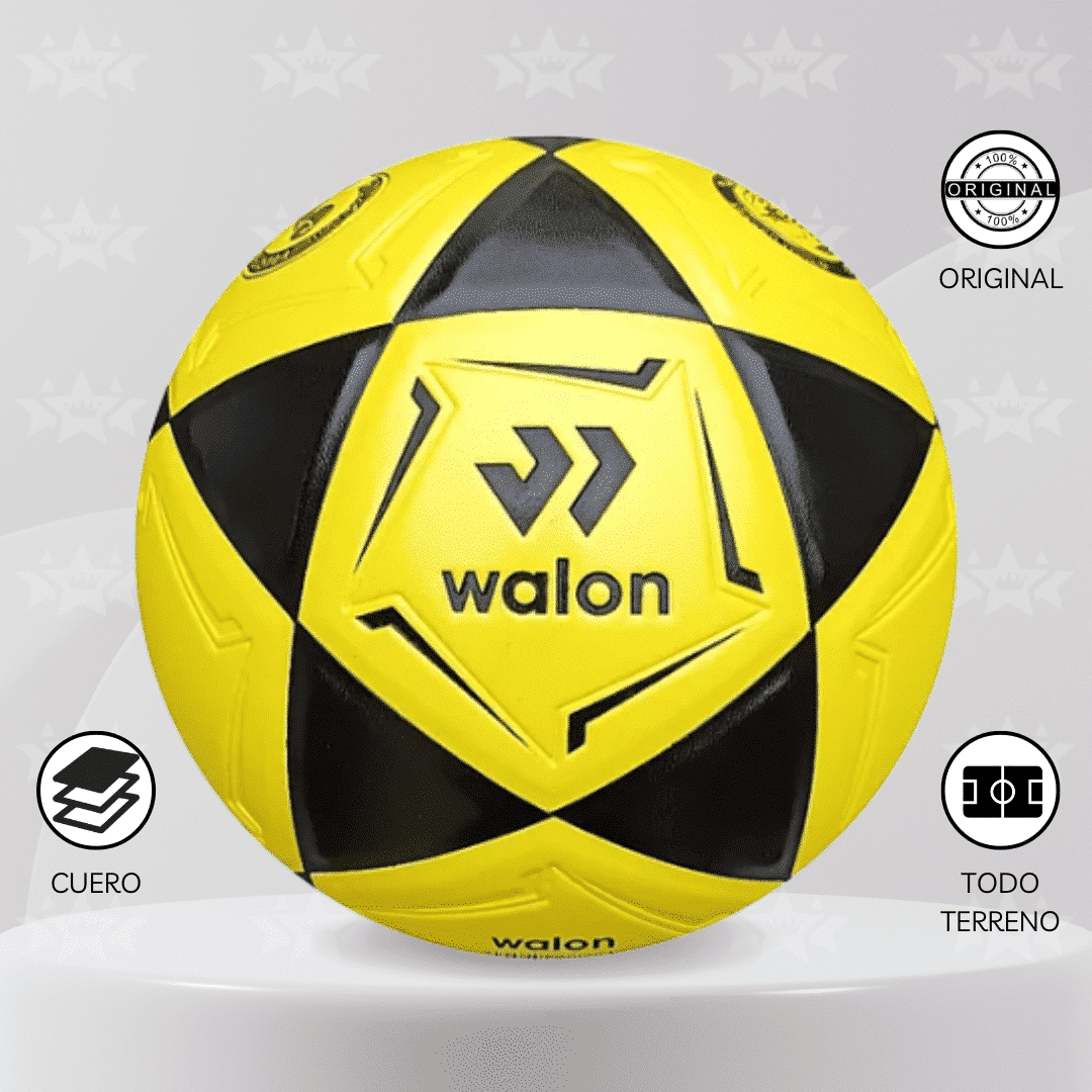 PELOTA DE FÚTBOL WALON TALLA #5 CUERO PU - Imagen 5