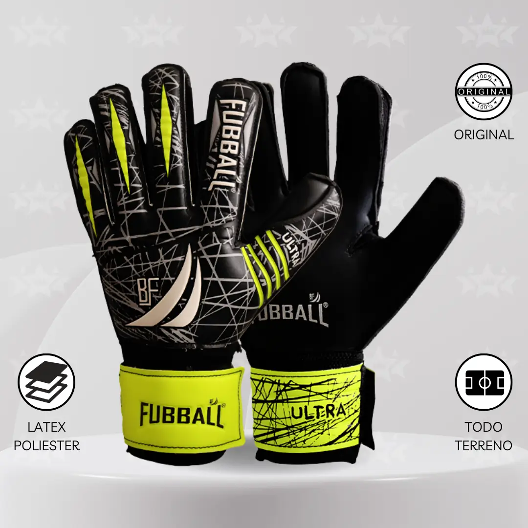 Guantes De Arquero Fubball – Diseño ULTRA JUNIOR Amarillo