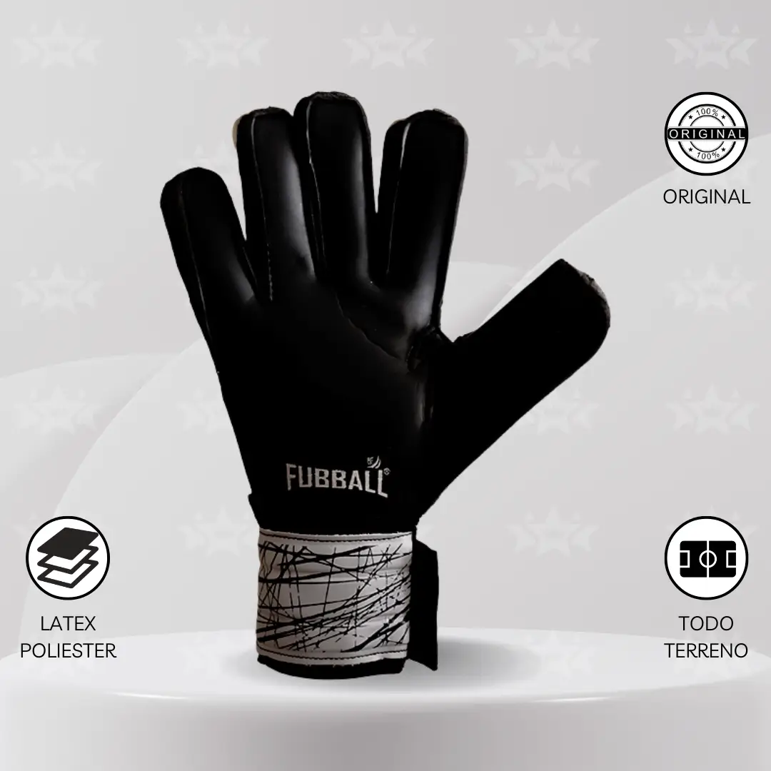 Guantes De Arquero Fubball – Diseño SPLINTER Gris - Imagen 3
